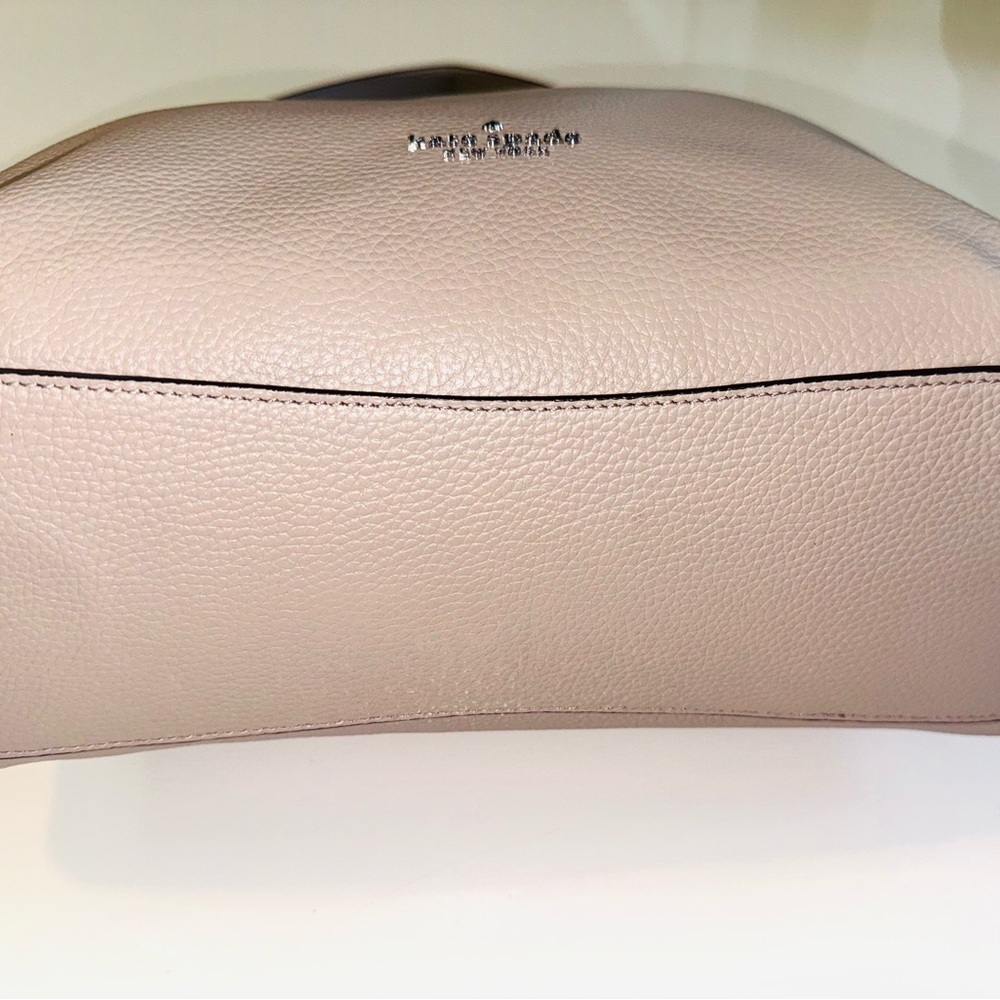 NEW Kate Spade Muted Taupe Leather Shoulder Bag - Picture 3 of 6
